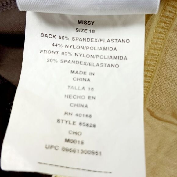 Caribbean Joe Missy One Piece Swim Suit/ Bathing Suit. Woman's 18T. Brown/ Blue. - Picture 6 of 11